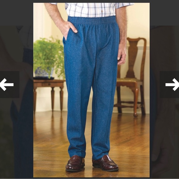 Buck & Buck Men’s Elastic Waist Adaptive Pants - Picture 2 of 11